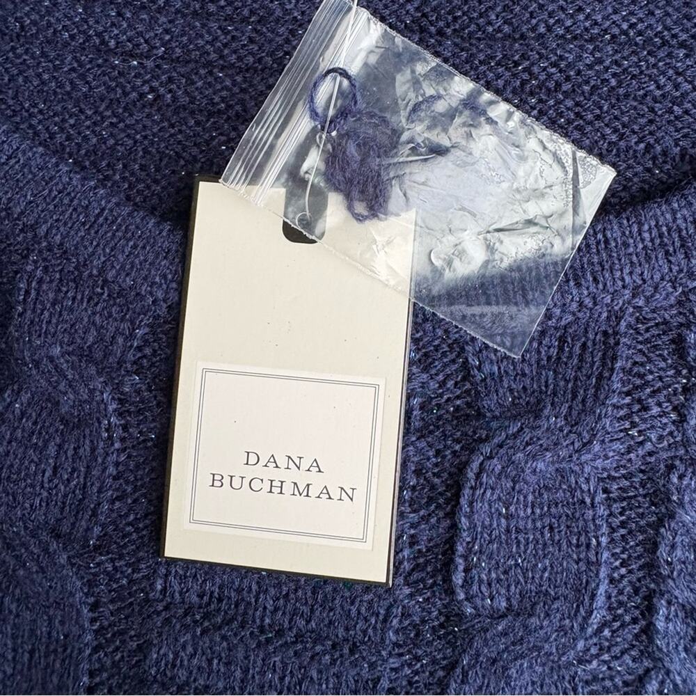 Dana Buchman Navy Crew Neck Sweater - Picture 7 of 7